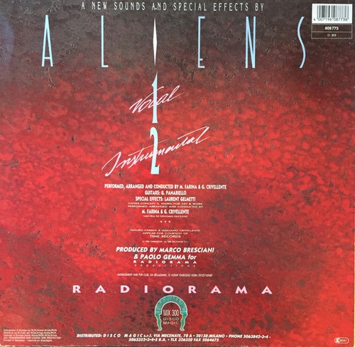 Radiorama aliens vinyl 12 - radiorama,
